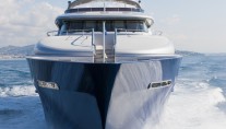 Luxury motor yacht Vulcan - front view